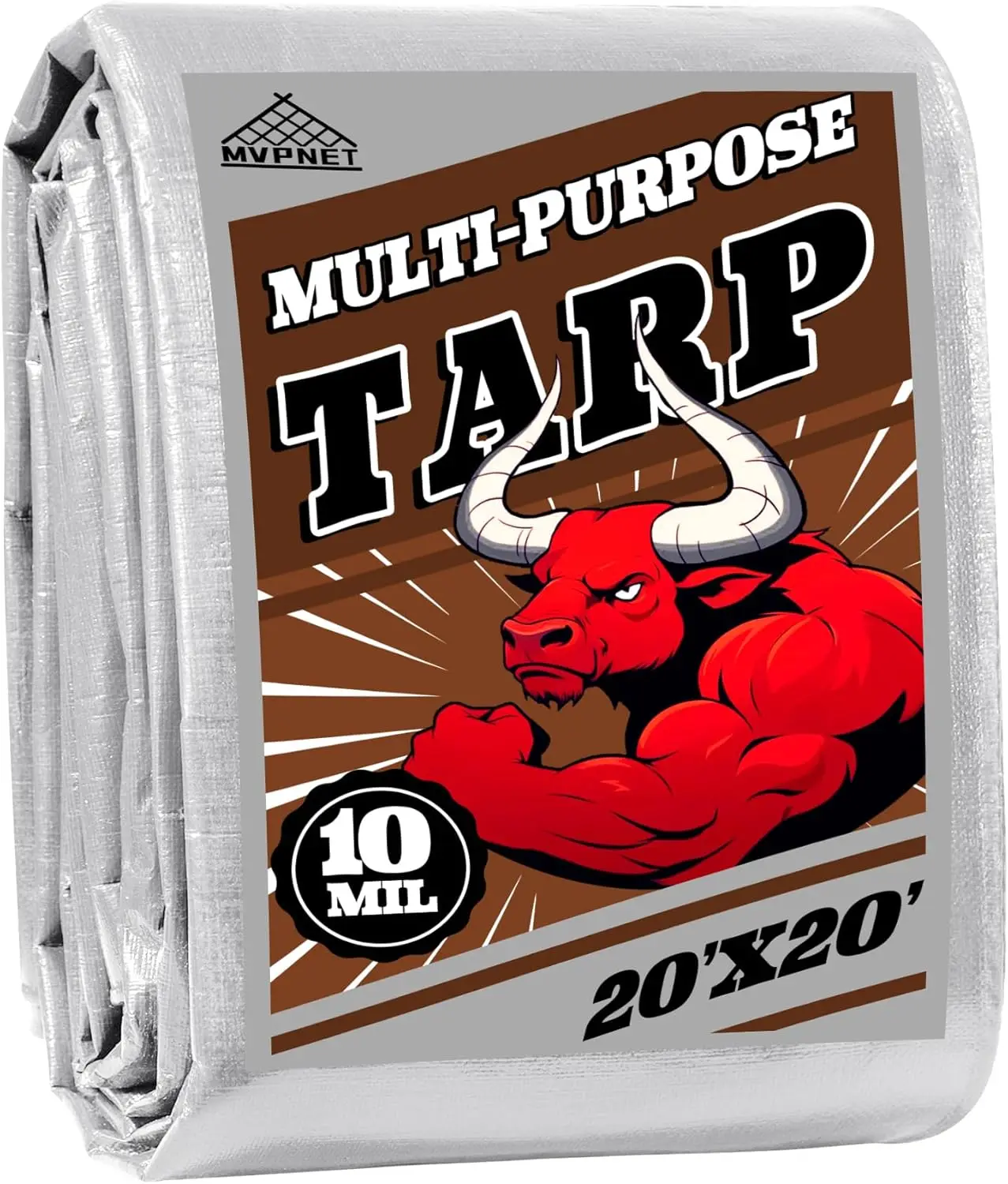 Heavy Duty Tarp 20x20ft 10mil 100% Waterproof UV Resistant Multipurpose Outdoor Cover for Camping, Canopy, Boat, Trailer
Heavy Duty Tarp 20x20ft 10mil 100% Waterproof UV Resistant Multipurpose Outdoor Cover for Camping, Canopy, Boat, Trailer