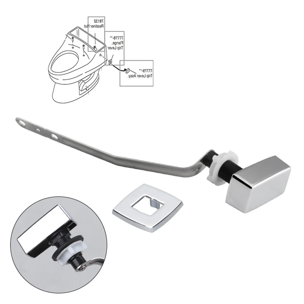 1pc Chrome Toilet Tank Flush Lever Handle Left Side Replacement Wrench Water Tank Accessories Bathroom Bidet Attachments
1pc Chrome Toilet Tank Flush Lever Handle Left Side Replacement Wrench Water Tank Accessories Bathroom Bidet Attachments