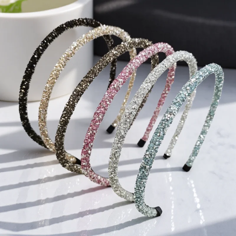 New Fashion Korea Crystal Rhinestone Headband for Women Girls Beaded Hair Accessories Simple Headwear
New Fashion Korea Crystal Rhinestone Headband for Women Girls Beaded Hair Accessories Simple Headwear