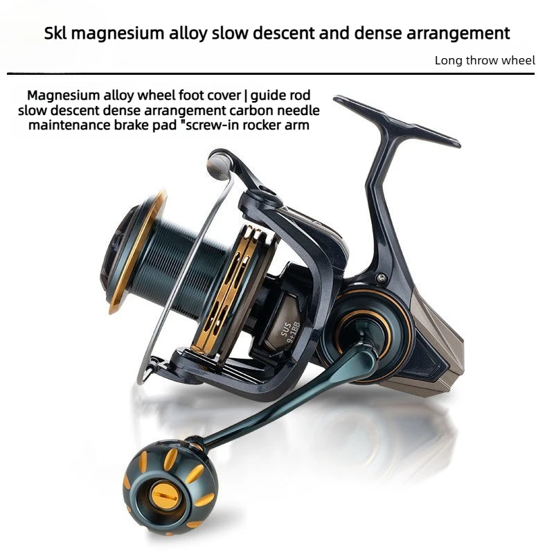 Magnesium alloy all-metal slow drop dense row guide rod anti-seawater far throw anchor fish sea fishing wheel screw-in wheel
Magnesium alloy all-metal slow drop dense row guide rod anti-seawater far throw anchor fish sea fishing wheel screw-in wheel