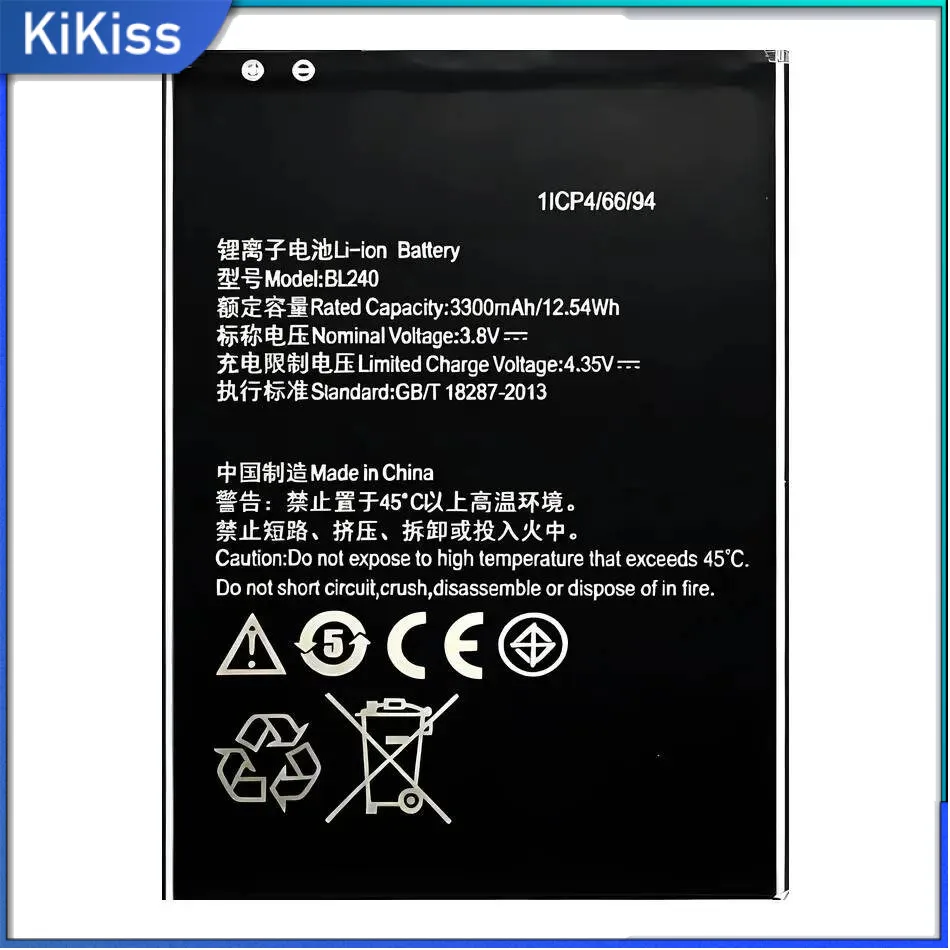 BL240 3300Mah Premium Replacement For Lenovo Note 8 A936 A938 A938T Mobile Phone Battery
BL240 3300Mah Premium Replacement For Lenovo Note 8 A936 A938 A938T Mobile Phone Battery