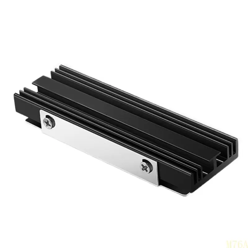 M.2 SSD NVMe Heat Sink M.2 2280 Solid States Hard Disk Aluminum Heatsink with Thermal Cooling Pad PC Thermal Gaskets M76A 
M.2 SSD NVMe Heat Sink M.2 2280 Solid States Hard Disk Aluminum Heatsink with Thermal Cooling Pad PC Thermal Gaskets M76A