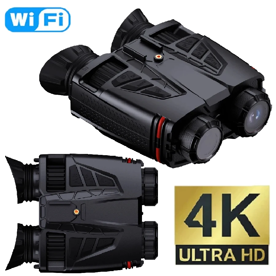 NVC800 головной инфракрасный бинокль ночного видения 4K UHD WIFI цифровая телескопическая камера для охоты и кемпинга с 16-кратным зумом 48MP
NVC800 головной инфракрасный бинокль ночного видения 4K UHD WIFI цифровая телескопическая камера для охоты и кемпинга с 16-кратным зумом 48MP