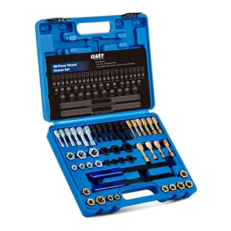 Pcs Thread Chaser Set Thread Repair Kit with 22 Taps 24 Dies 3 Thread Files Universal Rethreading Kit Thread Restorer Tool Set
Pcs Thread Chaser Set Thread Repair Kit with 22 Taps 24 Dies 3 Thread Files Universal Rethreading Kit Thread Restorer Tool Set