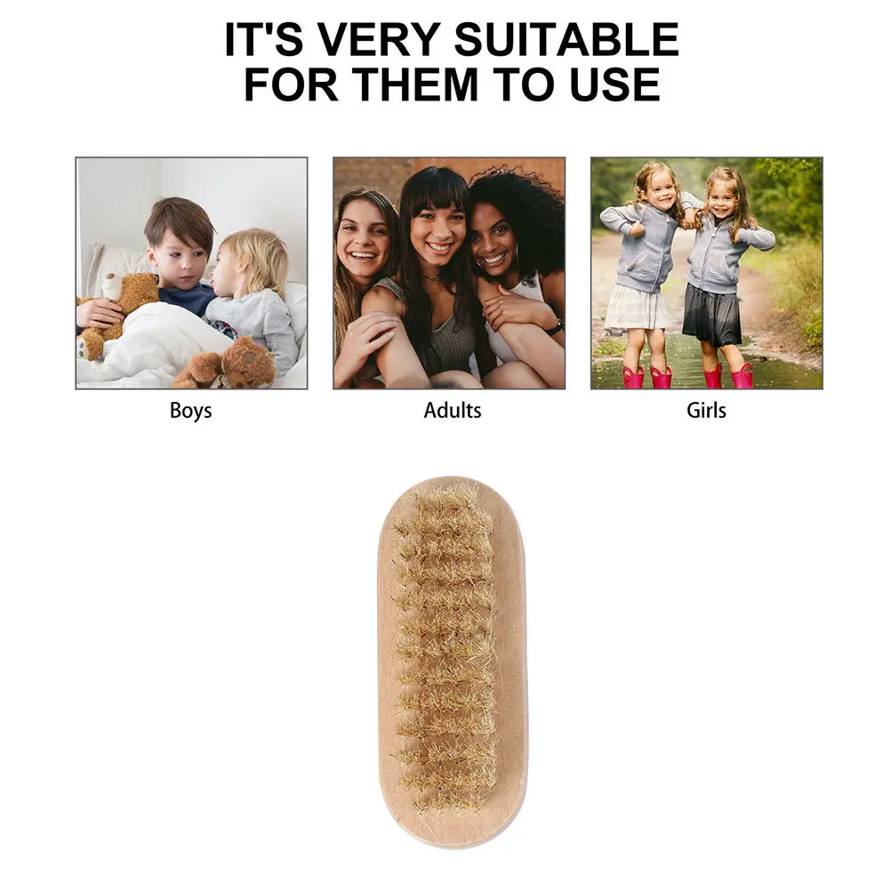 4pcs Double Side Wooden Bristle Nail Brush Natural Scrubbing Tool For Manicure Pedicure Art Cleaning Portable Handle Scrubber
4pcs Double Side Wooden Bristle Nail Brush Natural Scrubbing Tool For Manicure Pedicure Art Cleaning Portable Handle Scrubber