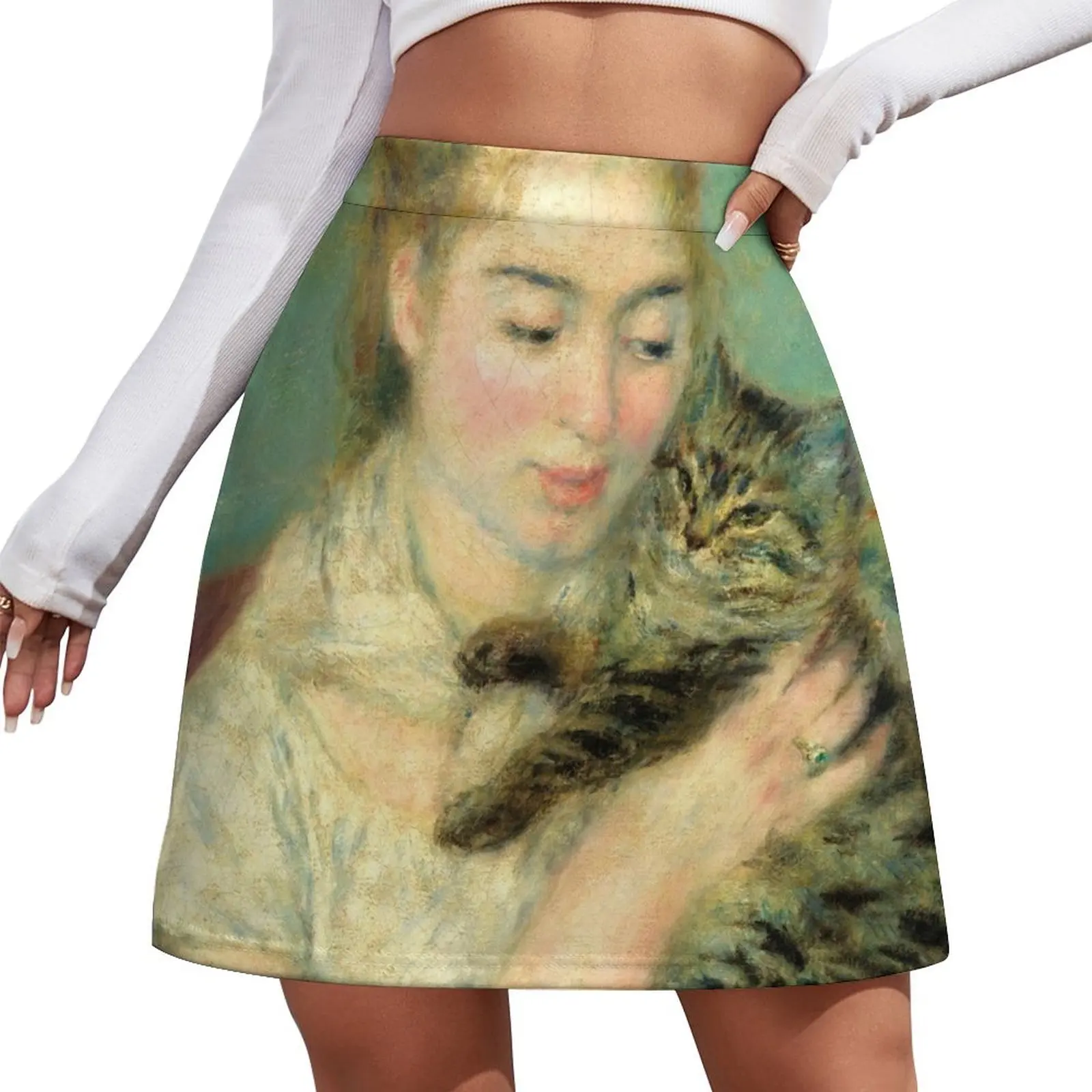 Woman with a Cat - Pierre Auguste Renoir Mini Skirt korean style korean women's clothes women's skirts trend 2025 Mini Skirt
Woman with a Cat - Pierre Auguste Renoir Mini Skirt korean style korean women's clothes women's skirts trend 2025 Mini Skirt