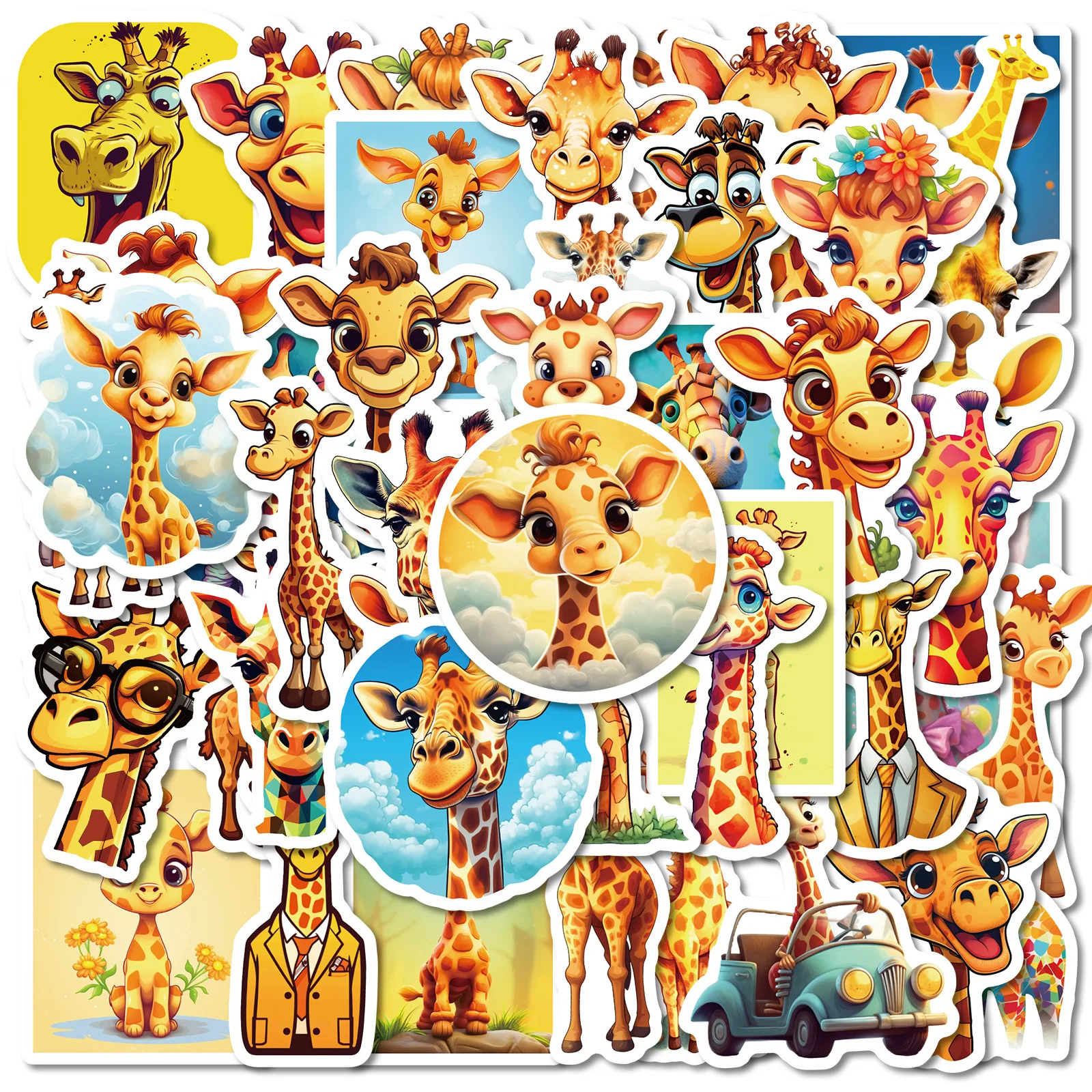10/50PCS Cute cartoon giraffe graffiti stickers for foreign trade children's waterproof decorative stickers DIY Kids Toy
10/50PCS Cute cartoon giraffe graffiti stickers for foreign trade children's waterproof decorative stickers DIY Kids Toy