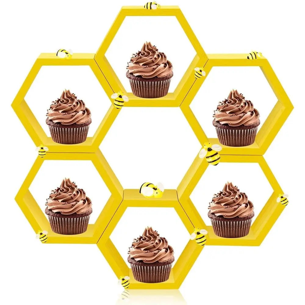 6-Pack 4.13 Hexagon Wooden Cupcake Stand for Party Table Decorations
6-Pack 4.13 Hexagon Wooden Cupcake Stand for Party Table Decorations