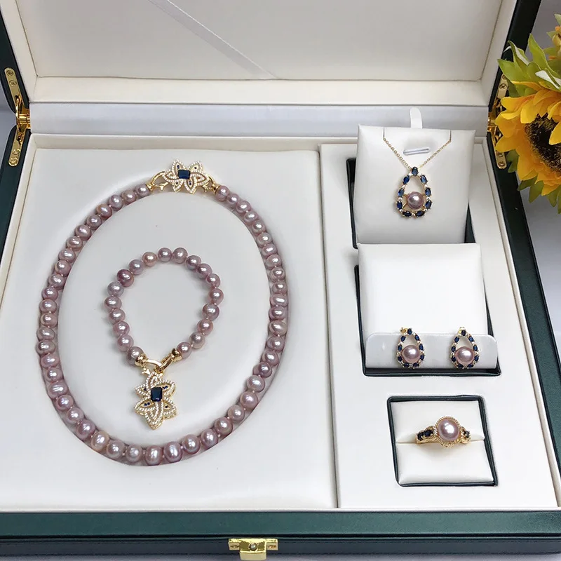 Supply Zhuji Freshwater Pearl Necklace Set for Women Simple Fashion Versatile Jewelry Gift
Supply Zhuji Freshwater Pearl Necklace Set for Women Simple Fashion Versatile Jewelry Gift