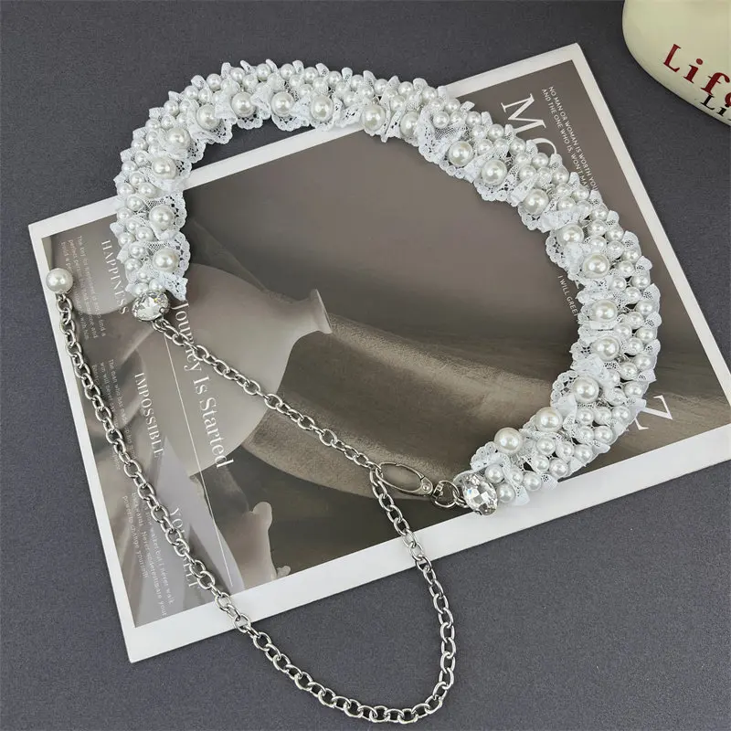 Элегантный широкий пояс-цепочка из плетеного пластика с жемчугом и кружевом для женских платьев, корсетный пояс, металлический регулируемый пояс-ремень для платья
Элегантный широкий пояс-цепочка из плетеного пластика с жемчугом и кружевом для женских платьев, корсетный пояс, металлический регулируемый пояс-ремень для платья