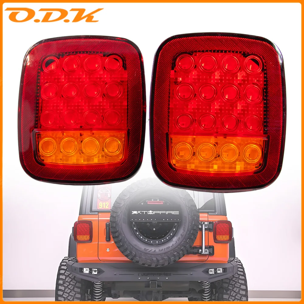 2 шт. 16 светодиодов 12 В светодиодные задние фонари для грузовиков для Jeep Wrangler TJ YJ CJ универсальный грузовик с прицепом красный/желтый указатель поворота
2 шт. 16 светодиодов 12 В светодиодные задние фонари для грузовиков для Jeep Wrangler TJ YJ CJ универсальный грузовик с прицепом красный/желтый указатель поворота