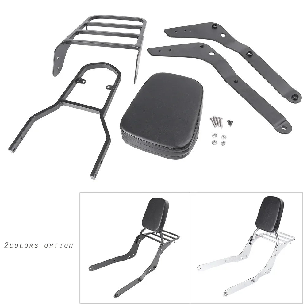 Мотоциклетная задняя пассажирская спинка багажника Sissy Bar с кожаной накладкой для Honda Shadow VT750C 2004-2012 годов Aero Black/Chrome
Мотоциклетная задняя пассажирская спинка багажника Sissy Bar с кожаной накладкой для Honda Shadow VT750C 2004-2012 годов Aero Black/Chrome