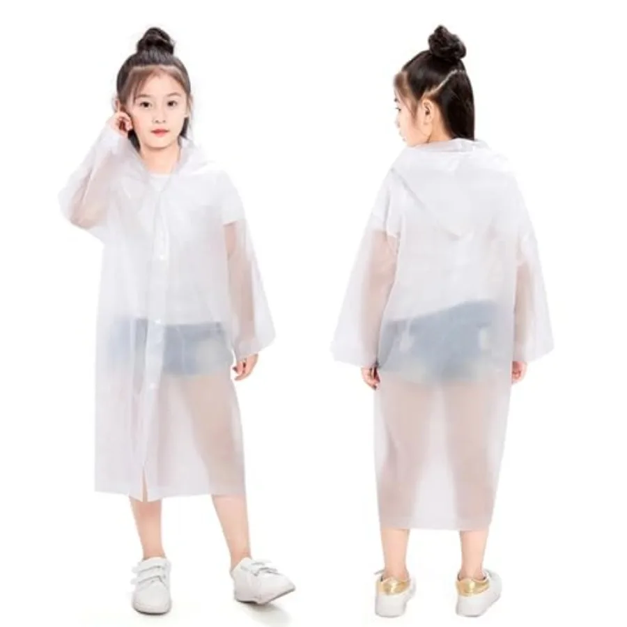 Rain Ponchos for,2 Pack Reusable Raincoats Jackets with Hoods and Sleeves Lightweight for Girls Boys
Rain Ponchos for,2 Pack Reusable Raincoats Jackets with Hoods and Sleeves Lightweight for Girls Boys