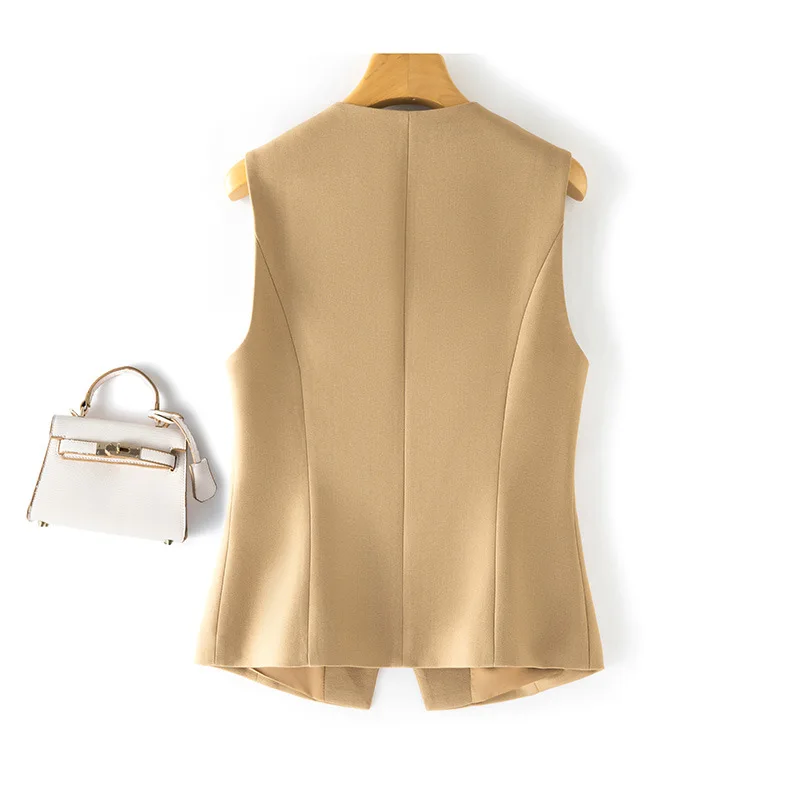 Women's Suit Vest Top Sleeveless Uneven Design Spring Autumn New Style Waist Cinched Lightweight Polyester Long Cut Outfit
Women's Suit Vest Top Sleeveless Uneven Design Spring Autumn New Style Waist Cinched Lightweight Polyester Long Cut Outfit