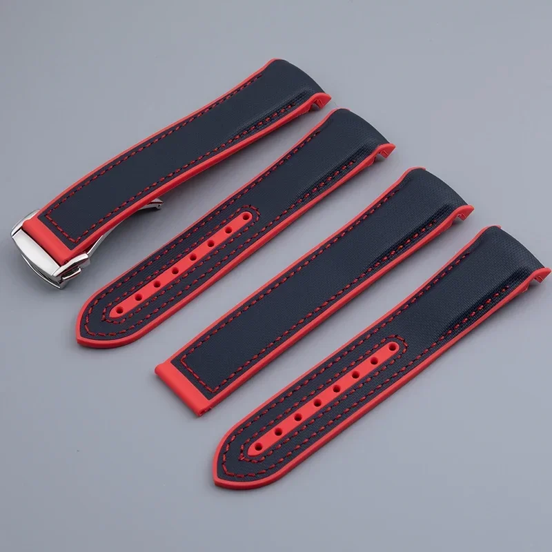New Soft Nylon Fabric Composite Rubber Watchband Fit for Omega Strap Planet Ocean 600 22mm Wristband Accessories Fold Buckle
New Soft Nylon Fabric Composite Rubber Watchband Fit for Omega Strap Planet Ocean 600 22mm Wristband Accessories Fold Buckle