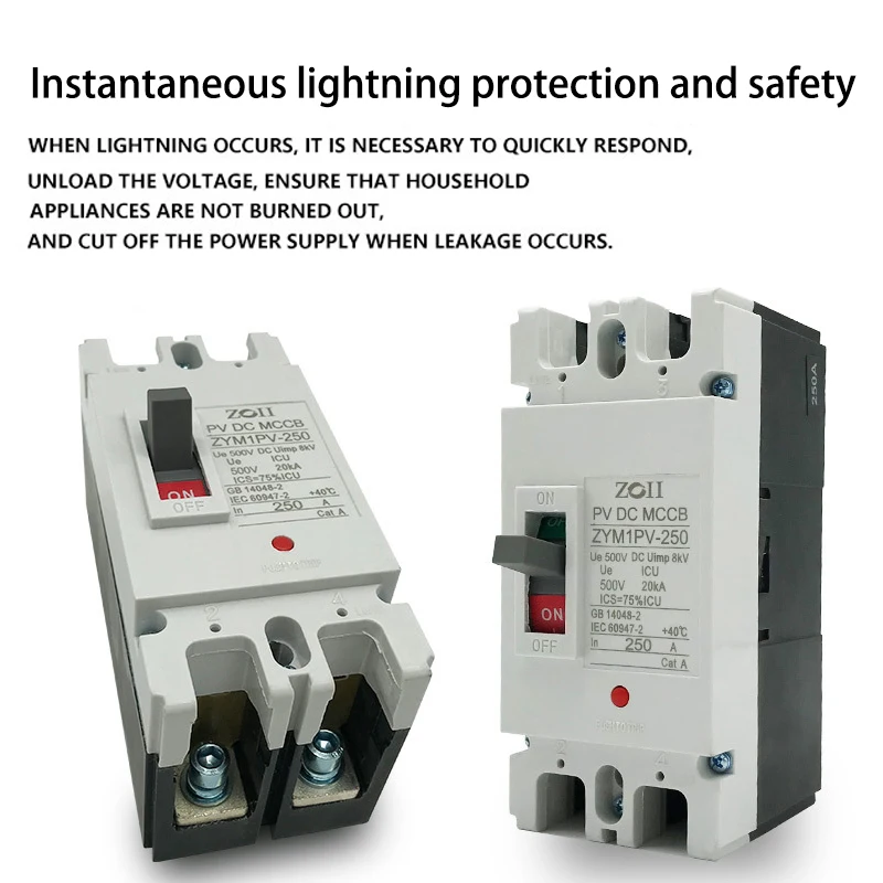 CNM1Z DC Molded Case Circuit Breaker 150A-250A - Solar PV Isolator for DC MCCB Panel & Photovoltaic Systems
CNM1Z DC Molded Case Circuit Breaker 150A-250A - Solar PV Isolator for DC MCCB Panel & Photovoltaic Systems