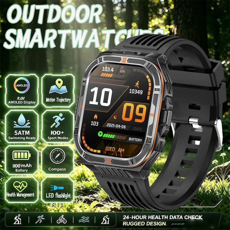 2026 New 1100mAh Battery Smart Watches For Man Outdoor Sport LED Flashlight Compass Men’s Smartwatch Bluetooth Call Men Watches
2026 New 1100mAh Battery Smart Watches For Man Outdoor Sport LED Flashlight Compass Men’s Smartwatch Bluetooth Call Men Watches