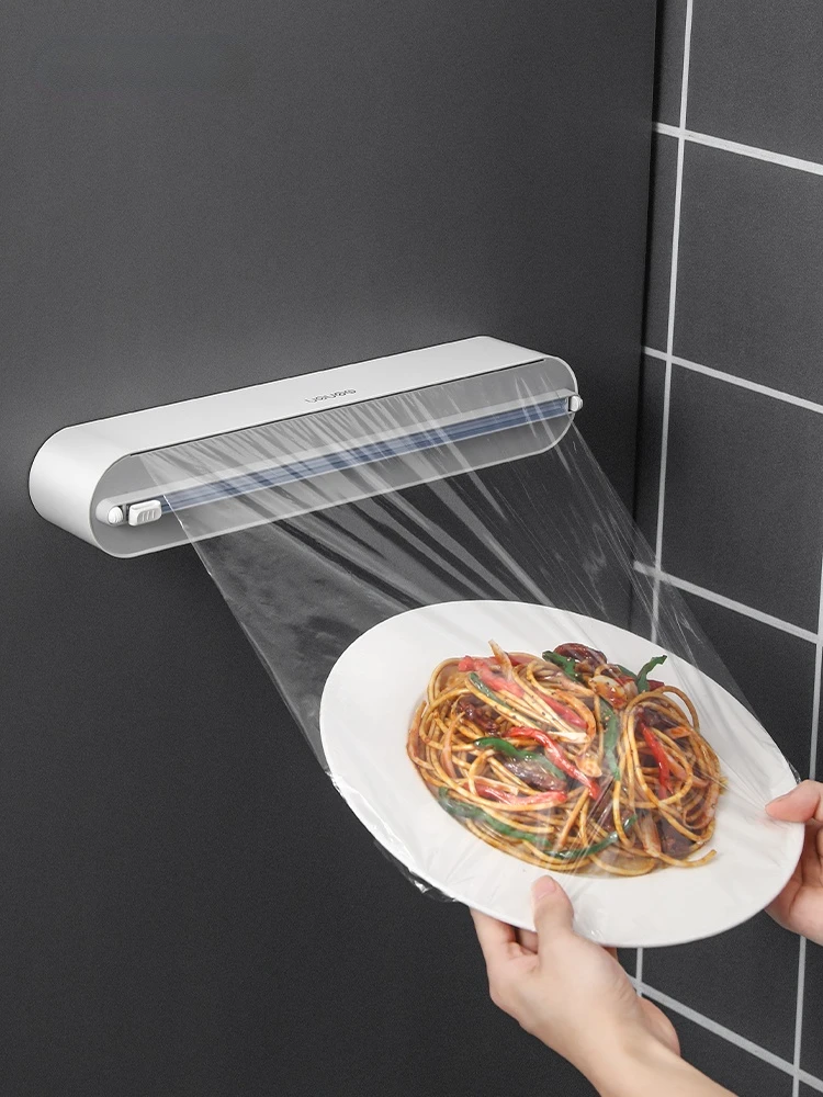 Wall-Mount Cling Wrap Dispenser Magnetic Refillable Slide Cutter Aluminum Foil And Film Dispenser Kitchen Tools Accessories
Wall-Mount Cling Wrap Dispenser Magnetic Refillable Slide Cutter Aluminum Foil And Film Dispenser Kitchen Tools Accessories