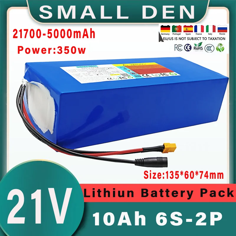 21V 10Ah 21700 6S 2P Lithium ion Battery Pack 350W Electric Tool Outdoor Backup Battery with 15A BMS Rechargeable Battery
21V 10Ah 21700 6S 2P Lithium ion Battery Pack 350W Electric Tool Outdoor Backup Battery with 15A BMS Rechargeable Battery