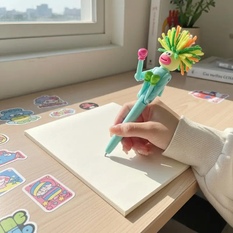 Cartoon ballpoint pen Student gel pen Creative pressure relief pen Cartoon hairy person boxing pen
Cartoon ballpoint pen Student gel pen Creative pressure relief pen Cartoon hairy person boxing pen