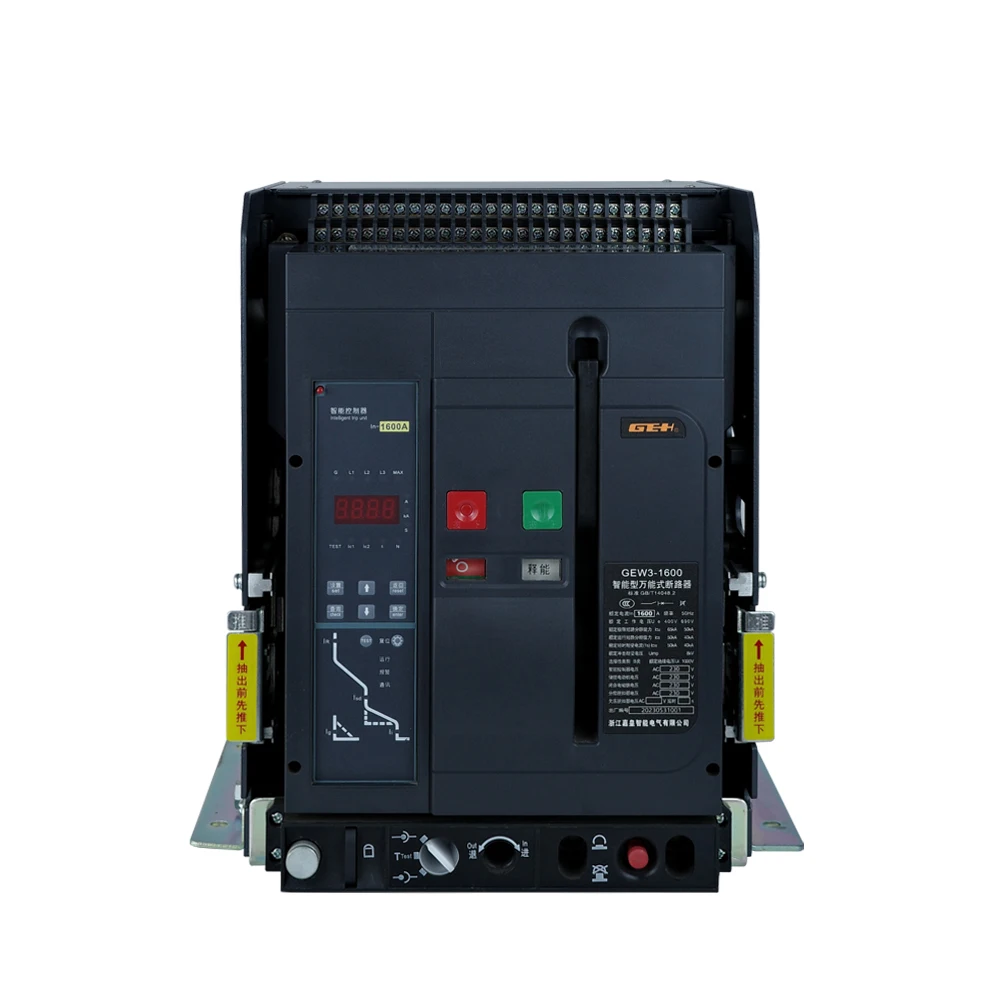 GEW3-1600 Air Circuit Breaker ACB 100A 125A 160A 250A 400A 630A 800A 1000A 1250A 2P 3P 4P DC 500V 750V 1000V DC 1000v MCCB
GEW3-1600 Air Circuit Breaker ACB 100A 125A 160A 250A 400A 630A 800A 1000A 1250A 2P 3P 4P DC 500V 750V 1000V DC 1000v MCCB