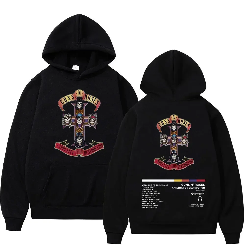 Men's and Women's Guns N Roses Printed Hooded Sweatshirts Guns N Roses Unisex Clothing Printed Rock Hip-hop Gothic Fashion
Men's and Women's Guns N Roses Printed Hooded Sweatshirts Guns N Roses Unisex Clothing Printed Rock Hip-hop Gothic Fashion