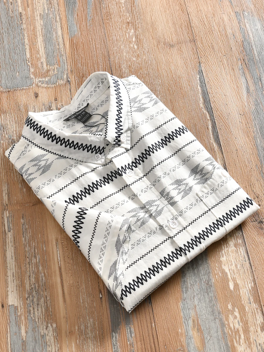 Men's Fashionable Geometric Print Cotton Shirt Breathable Short Sleeve Turn-down Collar Casual Summer Top Standard Fit Urban ...
Men's Fashionable Geometric Print Cotton Shirt Breathable Short Sleeve Turn-down Collar Casual Summer Top Standard Fit Urban ...