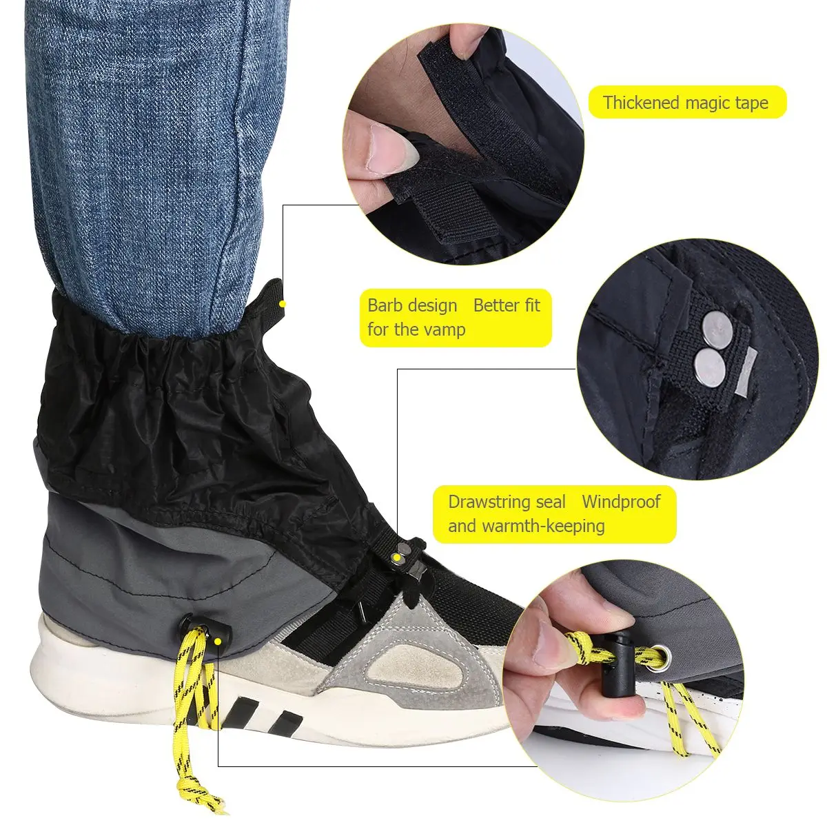 Waterproof Gaiters Sandproof Foot Cover for Hiking Running Leg Protection Ankle Outdoor Climbing Shoe Gaiters Walking
Waterproof Gaiters Sandproof Foot Cover for Hiking Running Leg Protection Ankle Outdoor Climbing Shoe Gaiters Walking