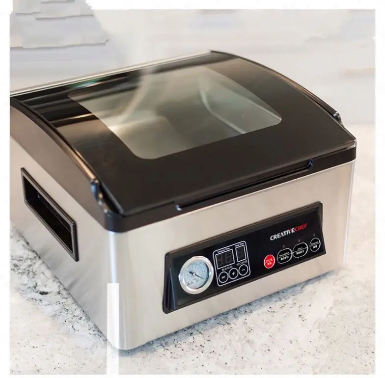 TEBAK VP100 150 New Design Table Top Mini Household Kitchen Supermarket Commercial Vacuum Sealer Food Vacuum Packing Machine
TEBAK VP100 150 New Design Table Top Mini Household Kitchen Supermarket Commercial Vacuum Sealer Food Vacuum Packing Machine