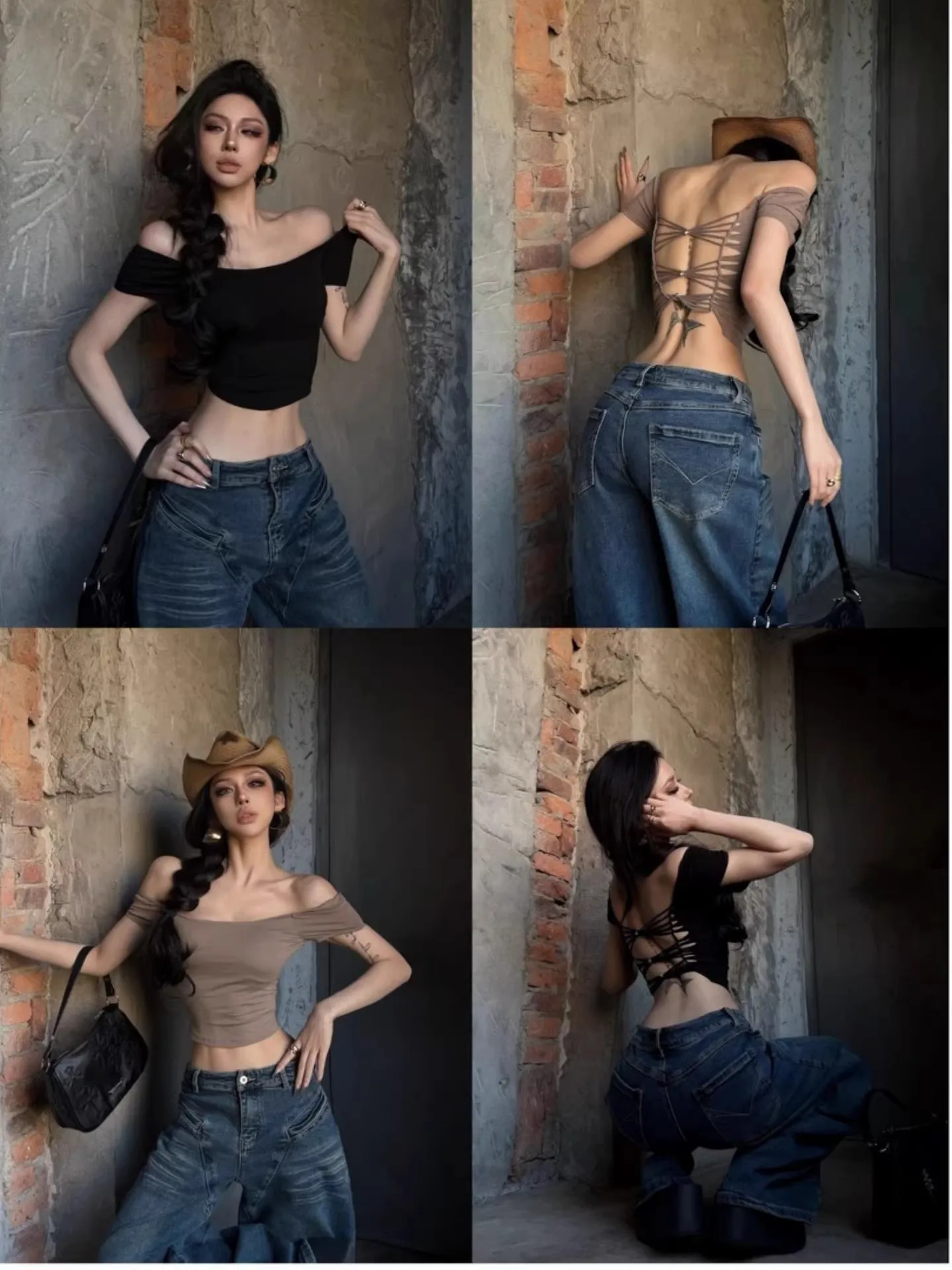 Sexy American Hot Girl Backless One Shoulder Short Sleeve T-Shirt Women's Summer Slim Fit Short Waist Exposure Top
Sexy American Hot Girl Backless One Shoulder Short Sleeve T-Shirt Women's Summer Slim Fit Short Waist Exposure Top