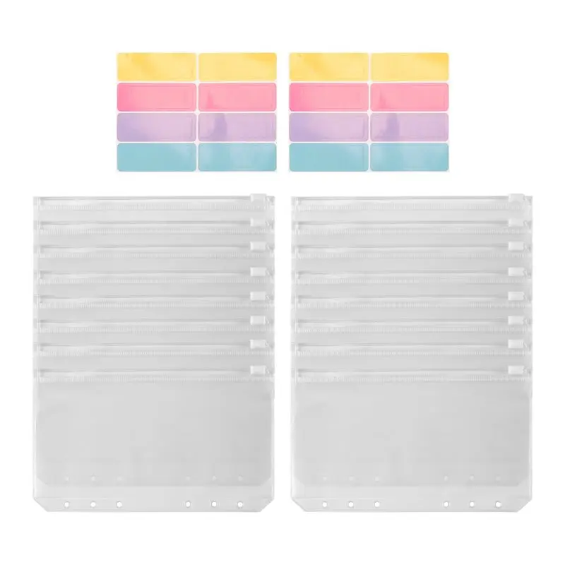Highly Recommended 16PCS A6 Binder Pockets 6 Holes Budget Cash Envelopes Clear Zipper Folders For 6-Ring Budget Binder Notebook
Highly Recommended 16PCS A6 Binder Pockets 6 Holes Budget Cash Envelopes Clear Zipper Folders For 6-Ring Budget Binder Notebook
