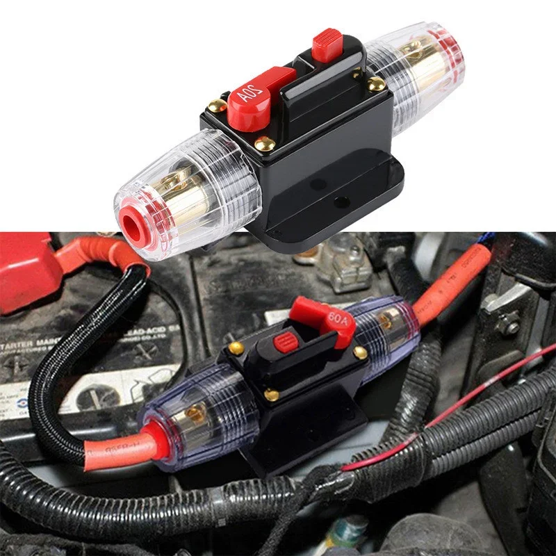 1PC 50/60/80/100/150A 12V Car Audio Amplifier Circuit Breaker Automatic Reset Fuse Holder Switch Power Adapter Replacement Parts
1PC 50/60/80/100/150A 12V Car Audio Amplifier Circuit Breaker Automatic Reset Fuse Holder Switch Power Adapter Replacement Parts