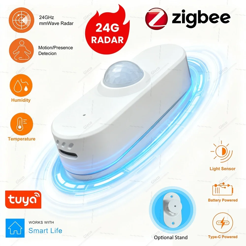 Датчик присутствия человека Zigbee Tuya, радар 24G Mmwave, детектор движения и освещения, умный дом, опциональное определение температуры и влажности
Датчик присутствия человека Zigbee Tuya, радар 24G Mmwave, детектор движения и освещения, умный дом, опциональное определение температуры и влажности