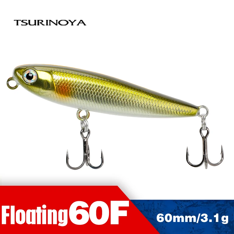 TSURINOYA Topwater Pencil 60F River Fishing Surface Fishing Lure 60mm 3.1g Trout Game Bait Finesse Hard Baits Fake Fish Baits
TSURINOYA Topwater Pencil 60F River Fishing Surface Fishing Lure 60mm 3.1g Trout Game Bait Finesse Hard Baits Fake Fish Baits