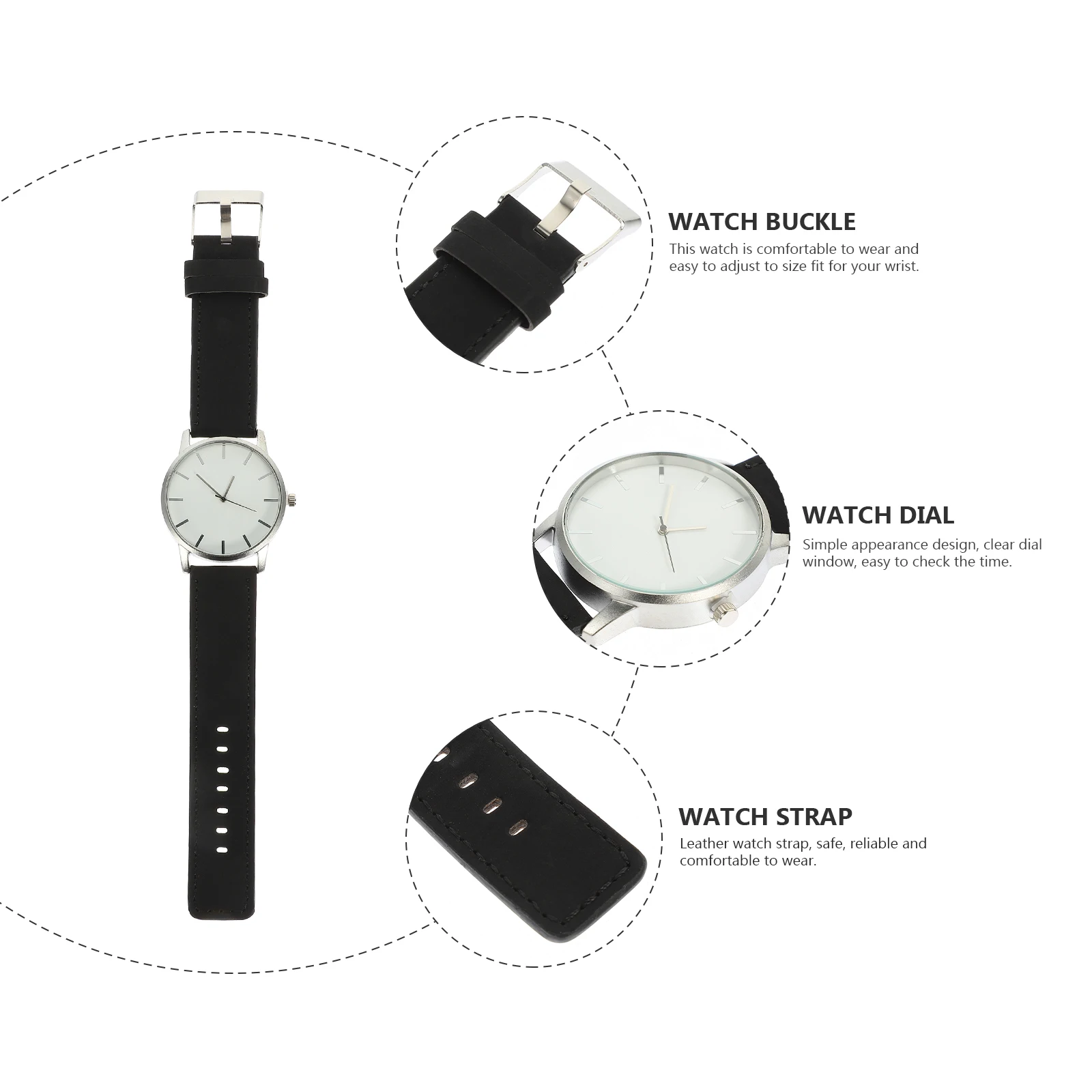Quartz Watches Convenient Wrist Watch Fashionable Wear Men Accessories Resistant Glass Unisex Wrist Watch Gifts
Quartz Watches Convenient Wrist Watch Fashionable Wear Men Accessories Resistant Glass Unisex Wrist Watch Gifts