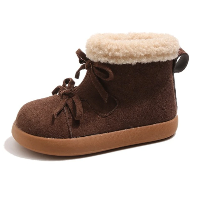 Winter Girls' Princess Ankle Boots Warm Fleece Lined Cotton Shoes Soft Sole Anti-slip Comfortable Short Boots for Toddler Girls
Winter Girls' Princess Ankle Boots Warm Fleece Lined Cotton Shoes Soft Sole Anti-slip Comfortable Short Boots for Toddler Girls