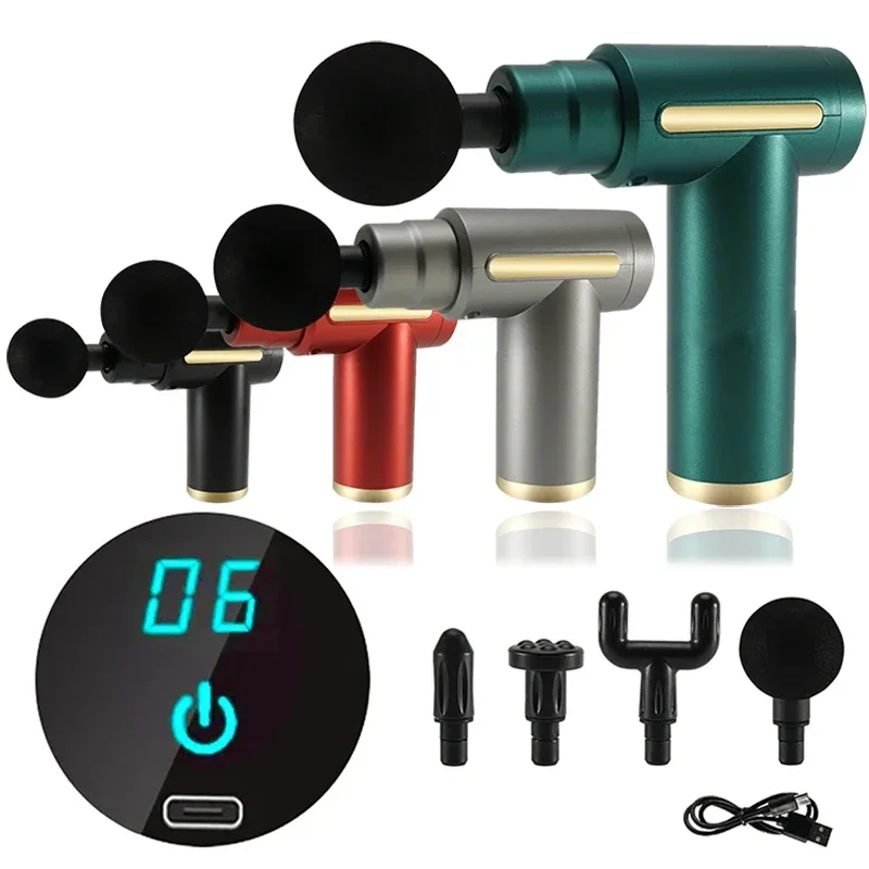 Portable Fascial Massage Gun Electric Percussion Pistol Massager Body Relaxation With LED Touch Screen Replaceable Massage Head
Portable Fascial Massage Gun Electric Percussion Pistol Massager Body Relaxation With LED Touch Screen Replaceable Massage Head