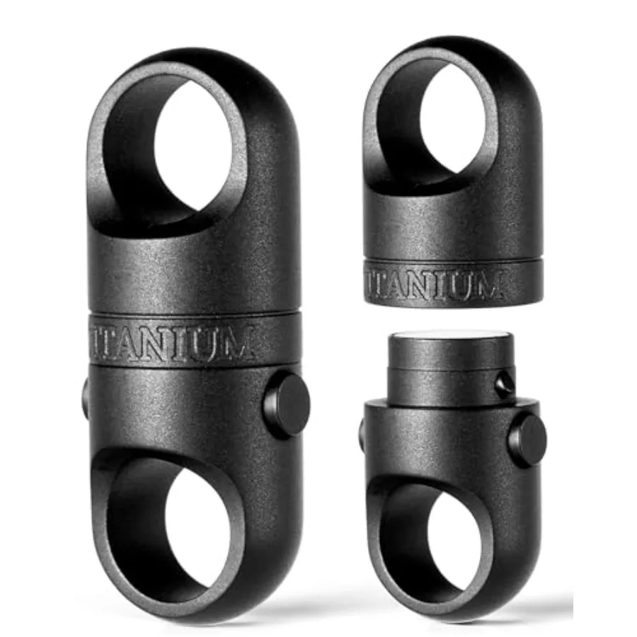 Magnetic Quick Release Keychain, Heavy Duty Anti-Drop Detachable Magnet Connector with 2 Key Rings for Keys and EDC Tools
Magnetic Quick Release Keychain, Heavy Duty Anti-Drop Detachable Magnet Connector with 2 Key Rings for Keys and EDC Tools