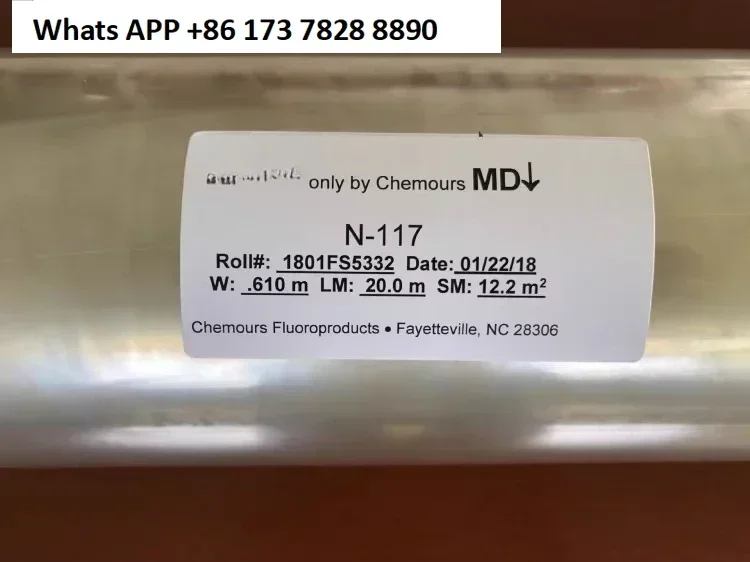 N117 perfluorosulfonic acid membrane, cation exchange membrane, electrolytic cell proton exchange membrane
N117 perfluorosulfonic acid membrane, cation exchange membrane, electrolytic cell proton exchange membrane