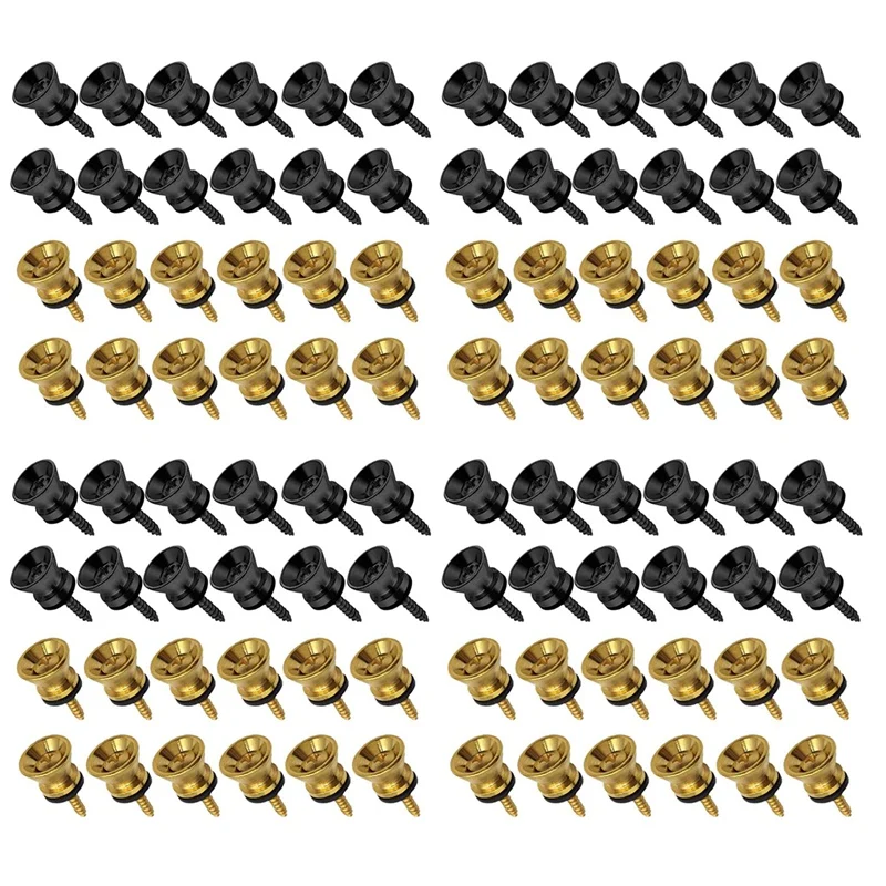 96Pcs Guitar Strap Locks Metal Strap Button Metal End Pins Flat Head For Acoustic Classical Electric Guitar Bass Ukulele
96Pcs Guitar Strap Locks Metal Strap Button Metal End Pins Flat Head For Acoustic Classical Electric Guitar Bass Ukulele