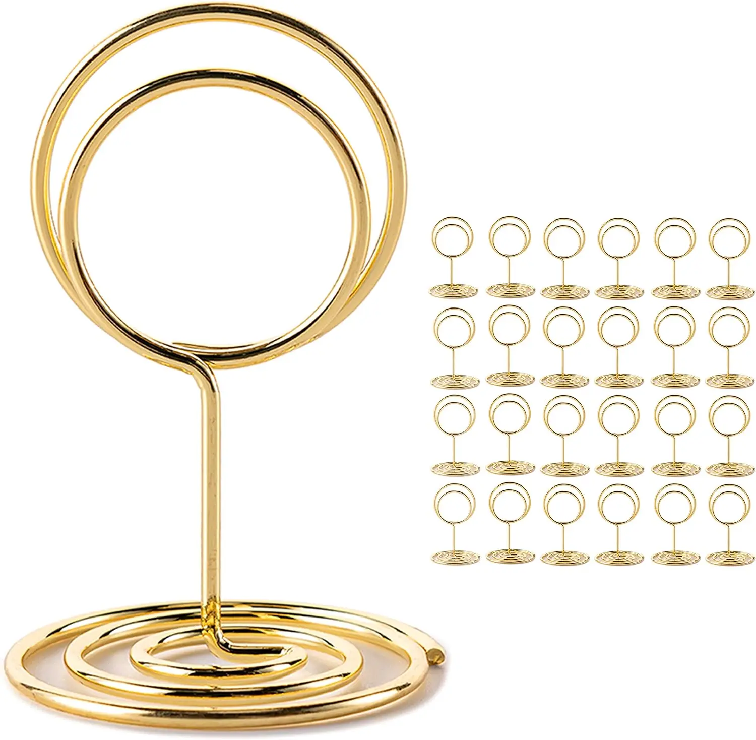 26 Pcs Gold Table Number Holders, Place Card Holders for Wedding Party
26 Pcs Gold Table Number Holders, Place Card Holders for Wedding Party