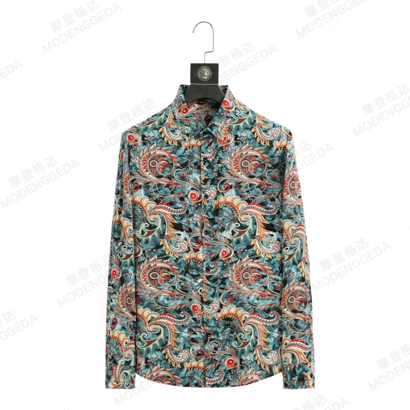 Men's Long Sleeve Floral Print Shirt Slim Fit Fashion Top Breathable Lightweight for Streetwear Resort and Office Casual Wear
Men's Long Sleeve Floral Print Shirt Slim Fit Fashion Top Breathable Lightweight for Streetwear Resort and Office Casual Wear