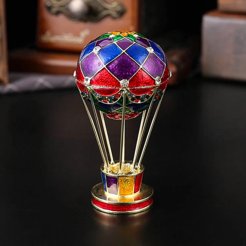Hot air balloon jewelry box, exquisite ornament, earring and ring storage, flip cover, dustproof, home accessory storage box
Hot air balloon jewelry box, exquisite ornament, earring and ring storage, flip cover, dustproof, home accessory storage box