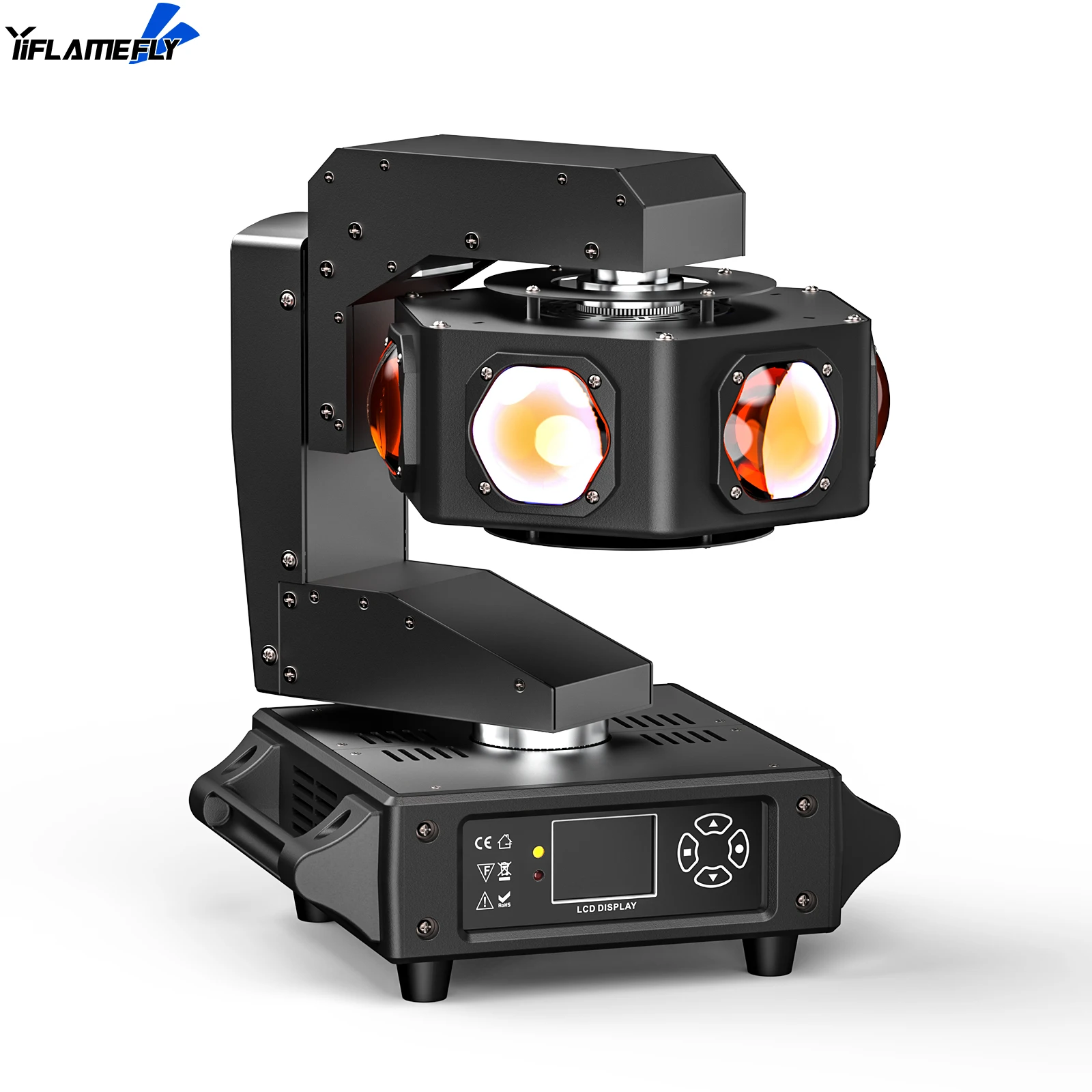 Yiflamefly High Brightnes 240 Вт Свет с подвижной головкой 6 светодиодов RGBW DMX512 14/16CH Управление для дискотечных свадебных вечеринок Live Show Bar 
Yiflamefly High Brightnes 240 Вт Свет с подвижной головкой 6 светодиодов RGBW DMX512 14/16CH Управление для дискотечных свадебных вечеринок Live Show Bar