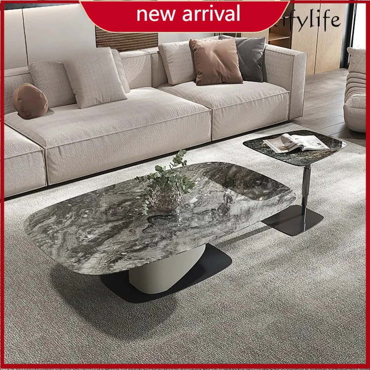 Italian minimalist living room marble coffee table combination high-end designer oval saddle leather coffee table
Italian minimalist living room marble coffee table combination high-end designer oval saddle leather coffee table