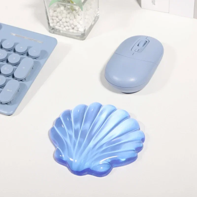 Коврик для мыши в форме ракушки, нескользящий коврик для подставки для запястий, эргономичные офисные игровые аксессуары для ПК, ноутбука, стола, креативные коврики 
Коврик для мыши в форме ракушки, нескользящий коврик для подставки для запястий, эргономичные офисные игровые аксессуары для ПК, ноутбука, стола, креативные коврики