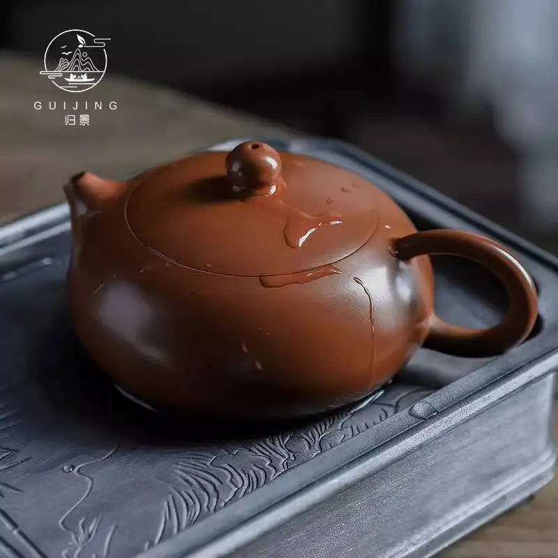 Гуанин | Xishi | Чайник ручной работы Chaozhou Zhu с фиолетовой глиной, маленькая емкость, оригинальный минеральный чайник на тонких стенках
Гуанин | Xishi | Чайник ручной работы Chaozhou Zhu с фиолетовой глиной, маленькая емкость, оригинальный минеральный чайник на тонких стенках