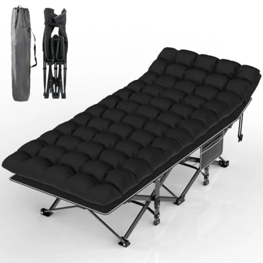 Camping Cot for Adults: 1200D Double-Layer Oxford Fabric, Gray, Ultra-Portable Folding Design with Soft Pad Carry Bag
Camping Cot for Adults: 1200D Double-Layer Oxford Fabric, Gray, Ultra-Portable Folding Design with Soft Pad Carry Bag