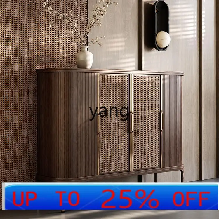 LCX black walnut medieval side cabinet decorative locker retro rattan home storage cabinet
LCX black walnut medieval side cabinet decorative locker retro rattan home storage cabinet