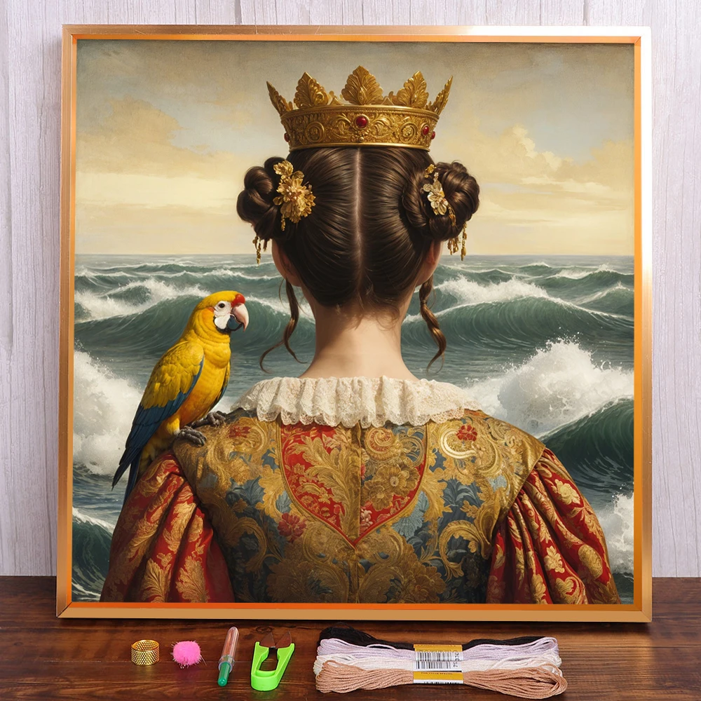 Portrait Girl Parrot Printed Canvas Cross-Stitch Embroidery Complete Kit Hobby Craft Painting Needlework Promotions Gift Needle
Portrait Girl Parrot Printed Canvas Cross-Stitch Embroidery Complete Kit Hobby Craft Painting Needlework Promotions Gift Needle